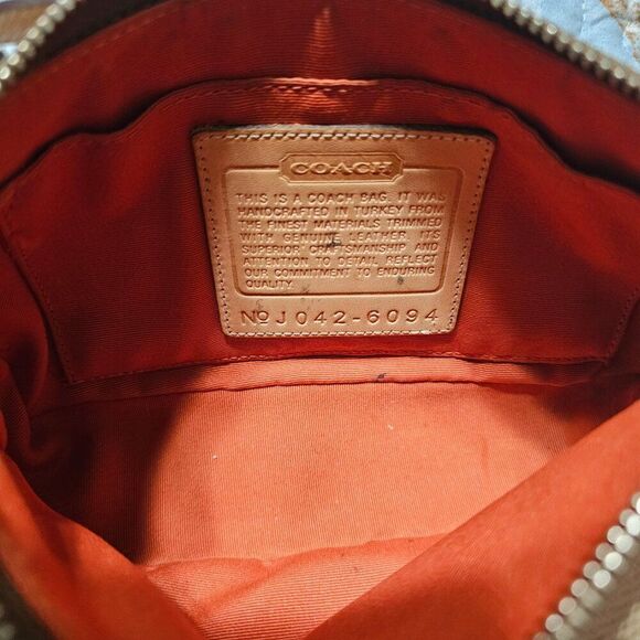2004 Vintage y2k Coach Demi Shoulder Bag in Signature Monogram Purse - Picture 7 of 7